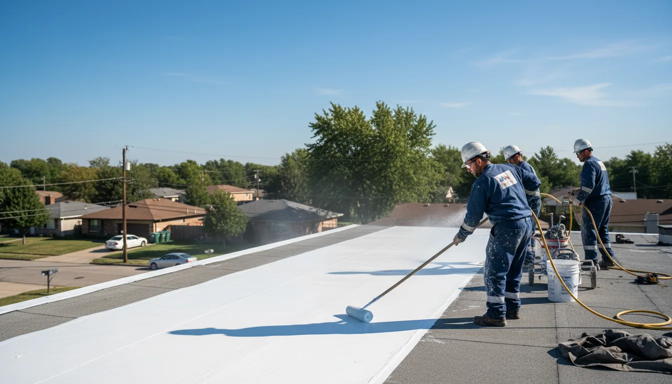 Commercial roof coating in Spencer, VA near me